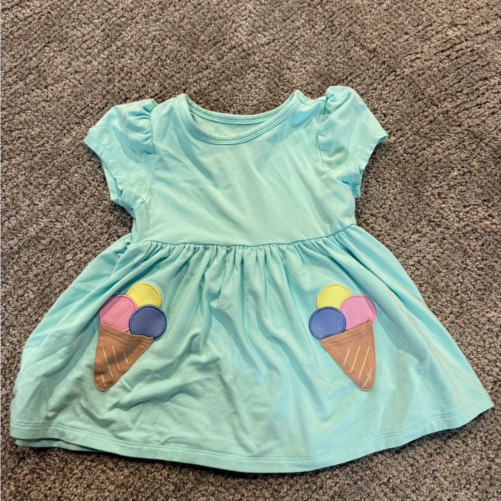 Little Sleepies Aqua Ice Cream Cone Tee